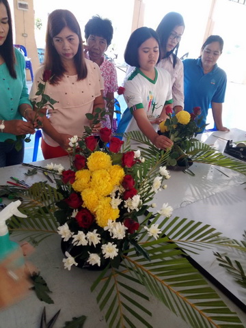 โครงการอบรมจัดดอกไม้
